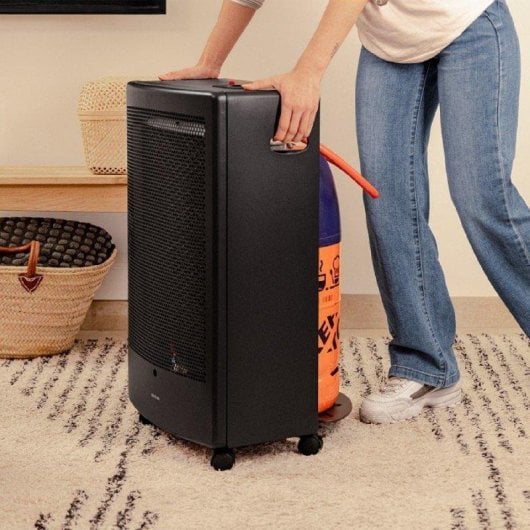 Estufa de Gas Catalítica Cecotec ReadyWarm 5300 3.000W Triple Seguridad Ruedas