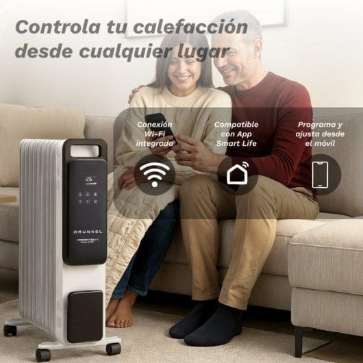 Radiador Elétrico Grunkel Rd-2500pro 2500W Wifi Programação 24h