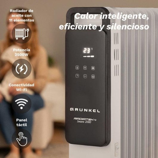 Radiador Elétrico Grunkel Rd-2500pro 2500W Wifi Programação 24h