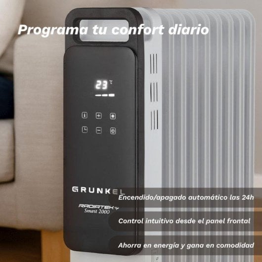 Radiador Elétrico Grunkel Rd-2500pro 2500W Wifi Programação 24h