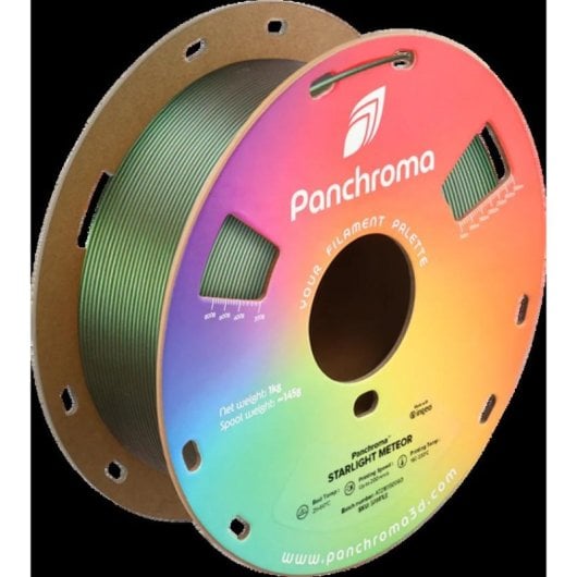 Filamento PLA Polymaker Panchroma Starlight Especial 1,75 mm Efeito Brilho Cor Variável