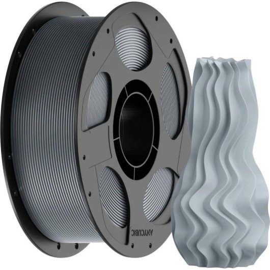 Filamento PLA Anycubic Basic Gris Plateado 1,75 mm Impresión Fácil Sin Atascos