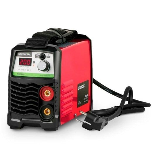 Soldador Inverter Greencut MMA200 Corriente Continua iGBT Ligero y Compacto