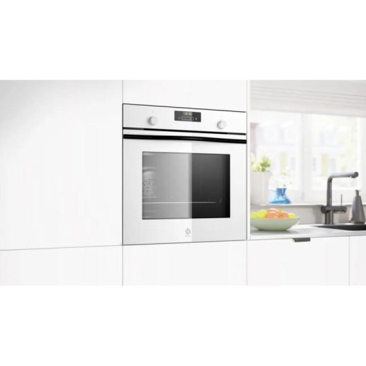 Horno elétrico Balay 3HB5159B4 71L Branco com Função Air Fry, Aqualise e Raíles extraíveis
