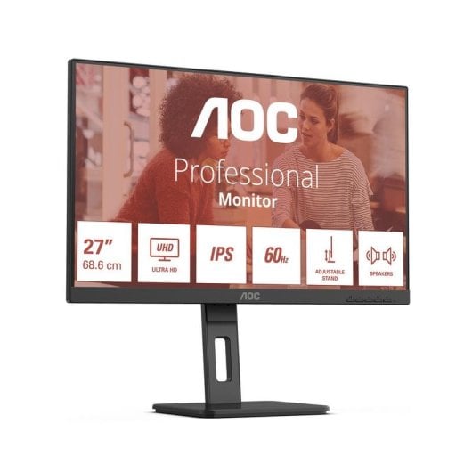 Monitor AOC U27E3UF 27" UltraHD 4K 60Hz IPS Ergonomico Tempo Risposta 4ms