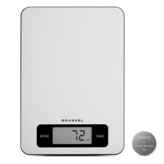 Küchenwaage Grunkel BC-COOKXT Edelstahl 5 kg Präzisionssensoren Tara