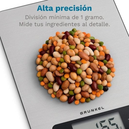 Küchenwaage Grunkel BC-COOKXT Edelstahl 5 kg Präzisionssensoren Tara