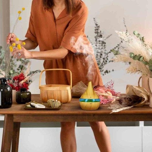 Humidificador Grunkel DIF-300M compacto 300 ml USB luces LED temporizador