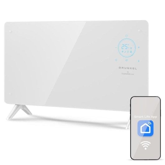 Emisor Térmico Grunkel GP-2000CT 2000W Wifi Programable Panel de Cristal