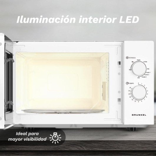 Microondas Grunkel MWG-25GRILL 25 Litros 1850W con Grill Modos Combinados