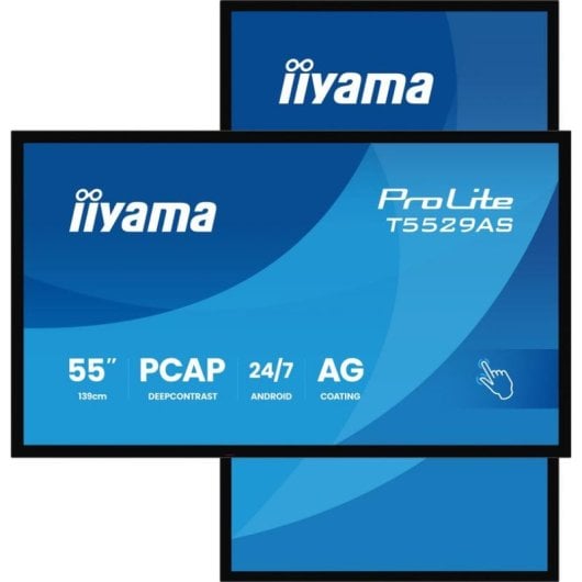 Monitor iiyama T5529AS-B1AG 54.6" UltraHD 4K 60Hz VA Touch Android