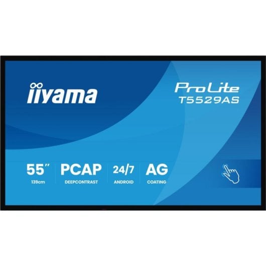 Monitor iiyama T5529AS-B1AG 54.6" UltraHD 4K 60Hz VA Touch Android