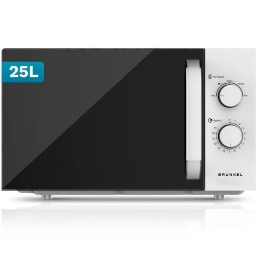 Microondas Grunkel MW-25EASY 25 Litros 850W con Descongelado Temporizador