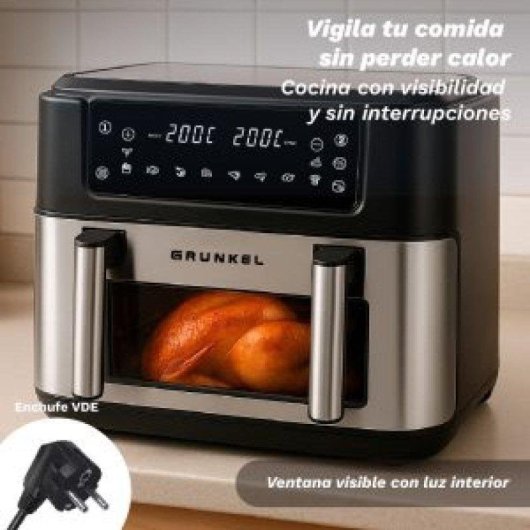 Airfryer Grunkel Dualflexifryer 10L 2800W Double Panier Double Résistance