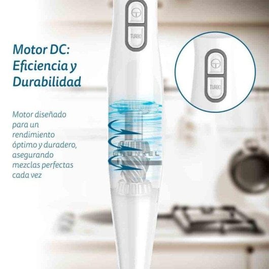 Batidora de mano Grunkel MP-600Easy acero inoxidable 600W Turbo