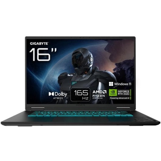 Notebook Gigabyte GAMING A16 3VHK3DE894SH 16" AMD Ryzen 7 260 16GB 1TB SSD RTX 5060 Windows 11 Home