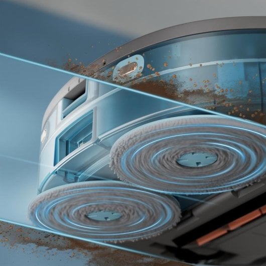 Robot Aspirador y Fregasuelos Philips HomeRun 5000 con Navegación Láser, Autovaciado, 10.000 Pa y Control por Voz para m