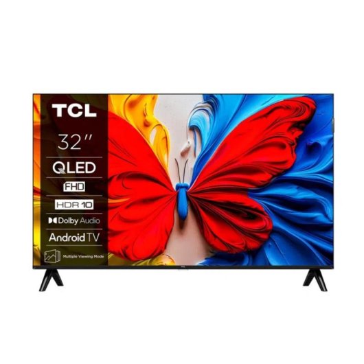 TV TCL QLED 32V5C 32" Full HD 60Hz Smart TV Android TV HDR10 HLG Dolby Audio