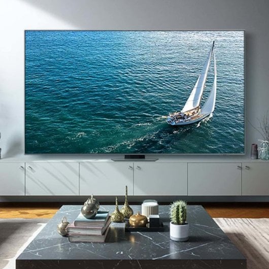TV Samsung QLED QE98Q80CAT 98" 4K Smart TV HDR10+ WiFi Argento