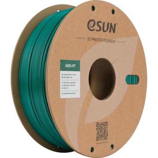 Filamento ABS-HT eSUN ABS-HT175G1TZ1 Verde 1,75 mm Resistencia Alta Temperatura
