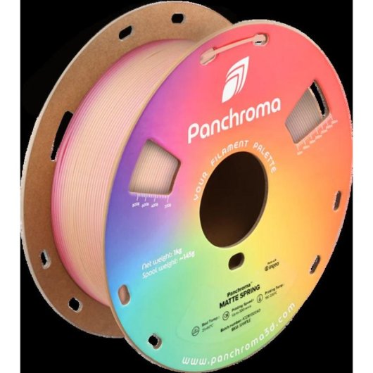 Filamento PLA Polymaker Panchroma Gradient Matte Multicolor 1,75 mm Superficie Mate Fácil Impresión
