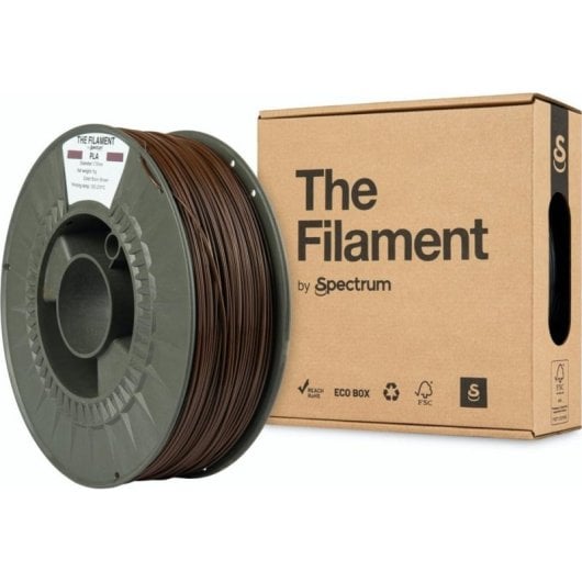 Filamento PLA The Filament TF-24010 Marrone 1,75 mm Bobina Riciclata Stampa Facile