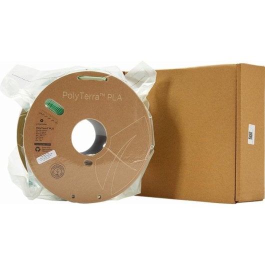 Filamento PLA Polymaker PolyTerra Verde 1,75 mm Ecológico Fácil Impressão