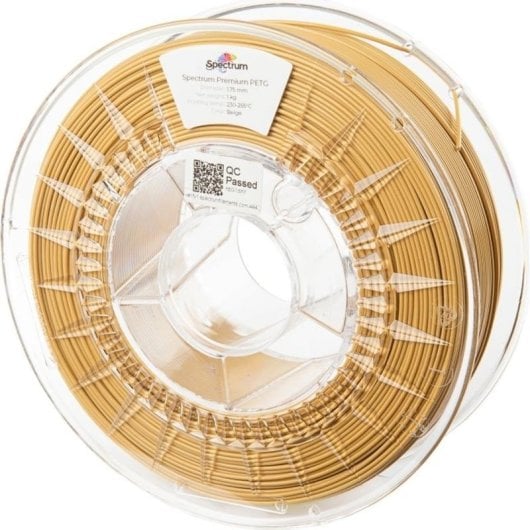 Filament PETG Spectrum 80599 Beige 1,75 mm Hohe Transparenz Kratzfest