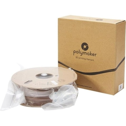 Filamento PLA Polymaker PolyTerra Marrón 1,75 mm Bioplástico Ecológico