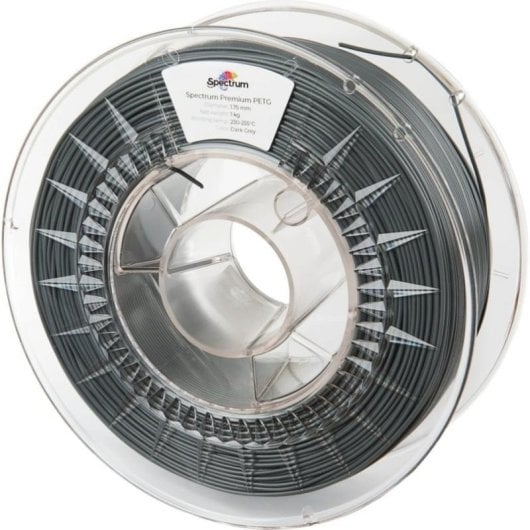 Filamento PETG Spectrum 80310 Gris Plateado 1,75 mm Alta Transparencia