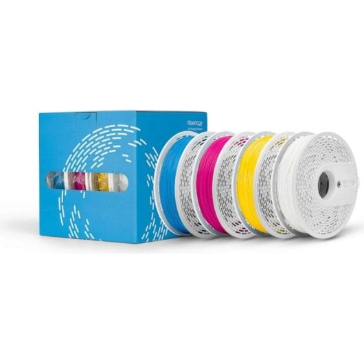 Filamento Easy PLA Fiberlogy EASY-CMYK-175-4X050 CMYK Branco Amarelo Magenta Ciano 1,75 mm Pack Criativo