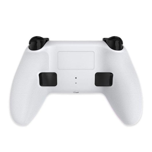 Gamepad Trade Invaders HW-1019 Bluetooth LED Branco/Preto Compatível PS5/PC/Android/iOS