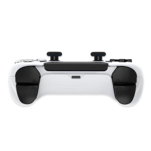 Gamepad Trade Invaders HW-1019 Bluetooth LED Branco/Preto Compatível PS5/PC/Android/iOS