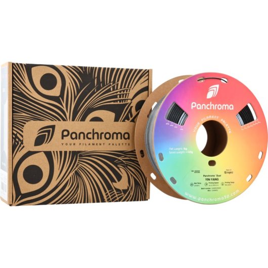 Filamento PLA Polymaker Panchroma Dual Yin-Yang Multicolor 1,75 mm Contraste Fácil Impresión