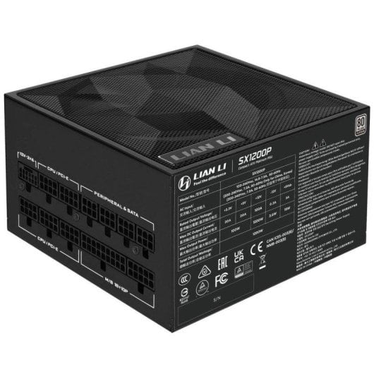 Alimentation Lian Li SX Platinum 1200W Certification 80 PLUS Platinum entièrement modulaire