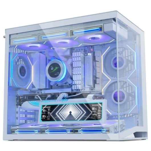 Ecrã Auxiliar Lian-Li 8.8" IPS Universal Branco ARGB USB, 1920x480, 500 nits