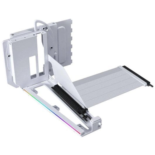 Kit de Soporte Vertical GPU Lian Li V4 PCIe 5.0 Blanco con Cable Riser RGB