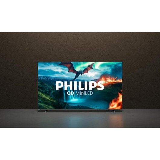 TV Philips QD-Mini LED 65MLED820 65" 4K UltraHD 60Hz Smart TV Titan OS Dolby Vision HDR10+ Dolby Atmos