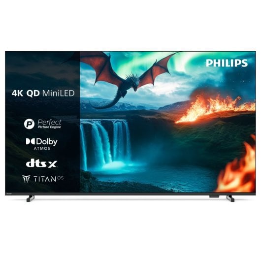 TV Philips QD-Mini LED 65MLED820 65" 4K Smart TV Dolby Vision Ambilight