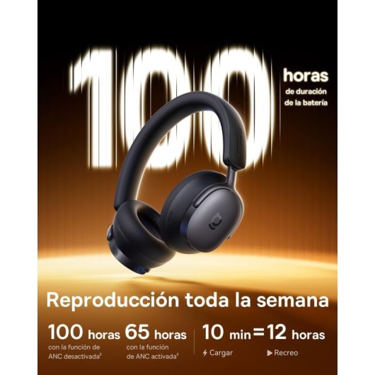 Kopfhörer Baseus Inspire XH1 kabellos Bluetooth mit Geräuschunterdrückung Schwarz