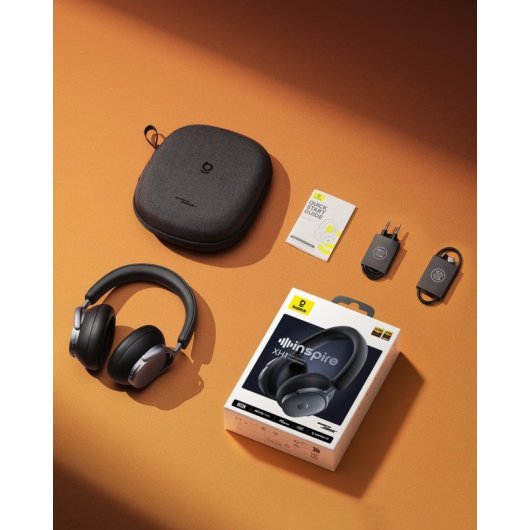 Kopfhörer Baseus Inspire XH1 kabellos Bluetooth mit Geräuschunterdrückung Schwarz