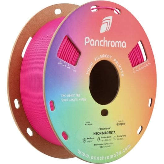 Filamento PLA Polymaker Panchroma Neon Rosa 1,75 mm UV Attivo Luminescente