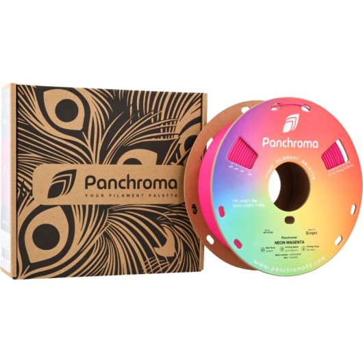 Filamento PLA Polymaker Panchroma Neon Rosa 1,75 mm UV Attivo Luminescente