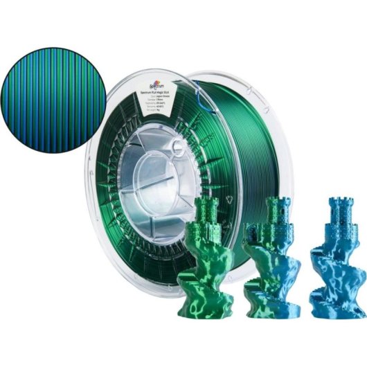 Filamento PLA Spectrum 81414 Magic Silk Multicolor 1,75 mm Degradado Sedoso Fácil Impresión