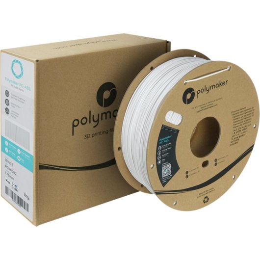 Filamento PC-ABS Polymaker PC04002 Blanco 1,75 mm Alta Resistencia al Calor