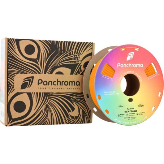 Filamento PLA Polymaker Panchroma Naranja 1,75 mm Neon UV Reactivo