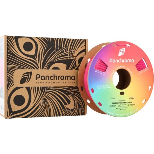 Filamento PLA Polymaker Panchroma Rosa 1,75 mm Translucido Fácil Impresión