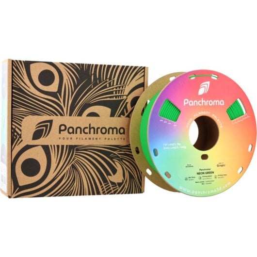 Filamento PLA Polymaker Panchroma Neon Verde 1,75 mm UV Reactivo Luminoso