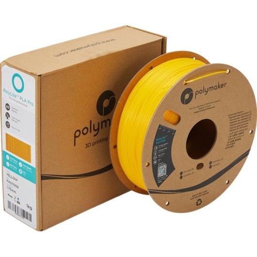 Filament PLA Polymaker PolyLite PLA PRO Jaune 1,75 mm Haute Résistance AMS