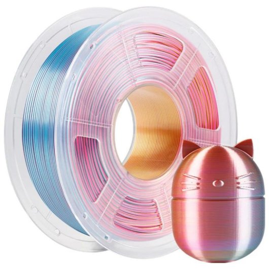 Filamento PLA Anycubic Silk Tri-Colour Multicolore 1,75 mm Satinato Facile Stampa